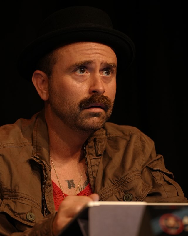 Arnie Pantoja at the table read
