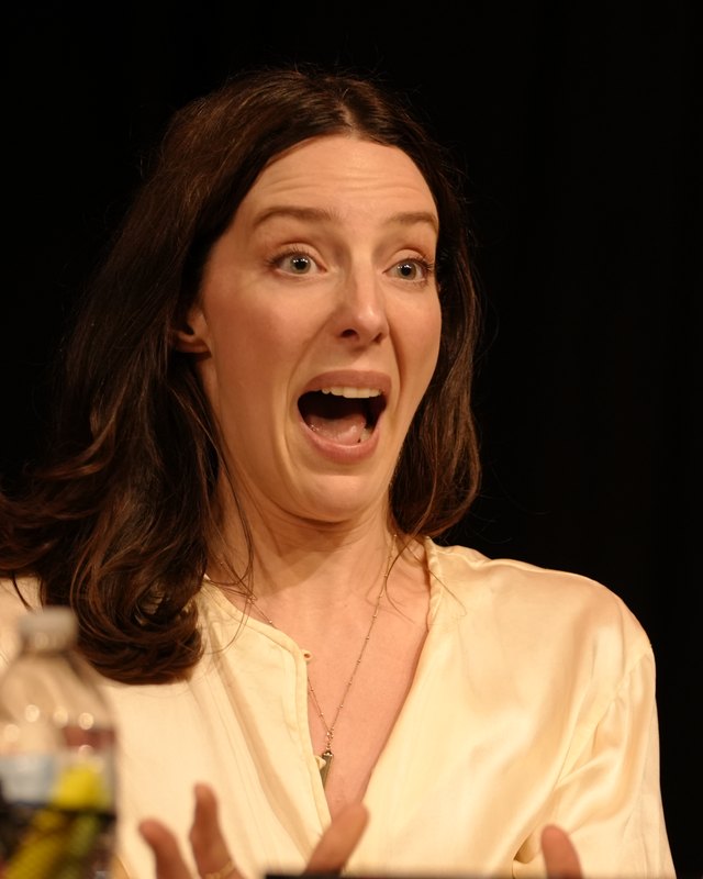 Elinor Gunn at the table read