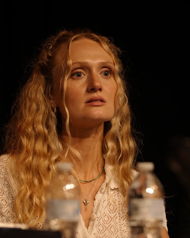 Saydee Dickinson at the table read